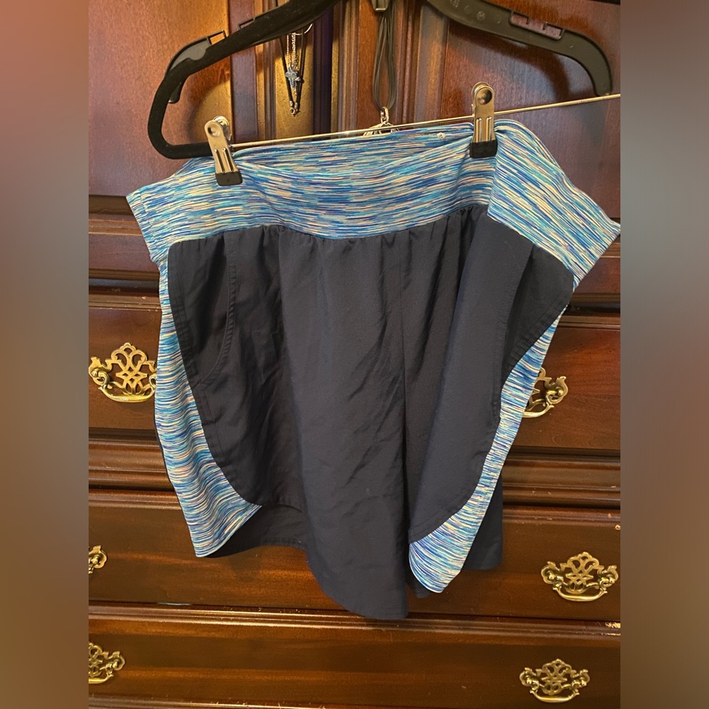 Tek Gear Women's Athletic Shorts - Blue and Black